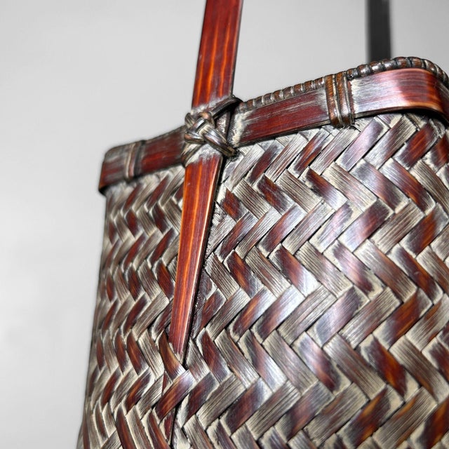 Japanese Ikebana Flower Basket, 1960s For Sale - Image 11 of 14