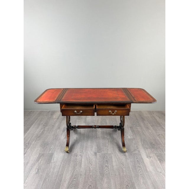 19th Century Empire Games Table in Mahogany, 1890s For Sale - Image 6 of 13