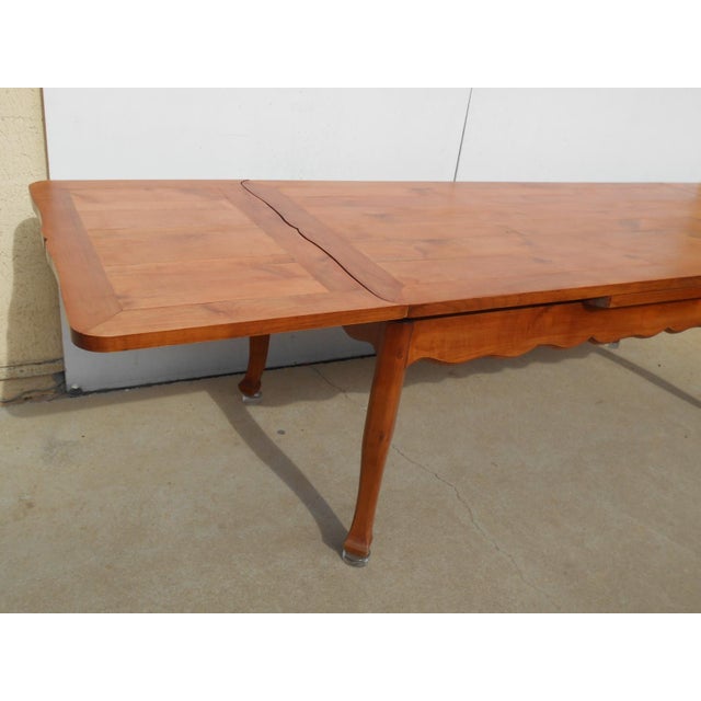 Brown Large Dining Table with Extensions, 1990s For Sale - Image 8 of 18