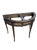 Antique Demilune Mahogany Console Table with Green Marble Top – Louis XVI Neoclassical / George III Style Entryway...