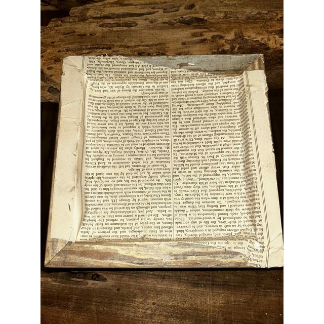 Grand Tour Plaster Intaglio in Authentic 1880s Pine Frame For Sale - Image 4 of 4