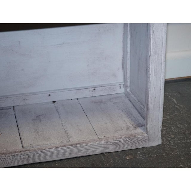 Antique English Hand-Painted Pine Farmhouse Sideboard with Drawers For Sale - Image 10 of 18