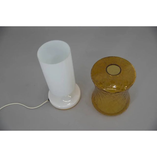 Mid-Century Glass Table Lamp, 1970s For Sale - Image 9 of 10