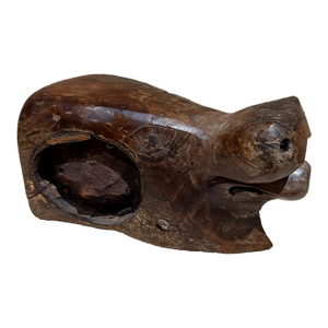 Hand Carved Exotic Wood Abstract Animal Sculpture