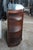 Brown Mid Century Demilune Chippendale Style Mahogany Console Table Hall Cabinet 47" For Sale - Image 8 of 15