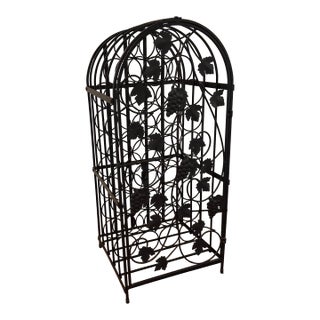 Late 20th Century Iron Wine Cage For Sale