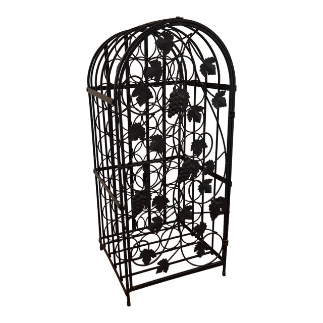 Late 20th Century Iron Wine Cage For Sale