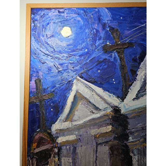 Contemporary James Michalopoulos Painting of New Orlean's Mausoleums For Sale - Image 3 of 12
