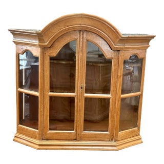 Early 18th Century Dutch "Arched" and Glazed Wall Cabinet For Sale