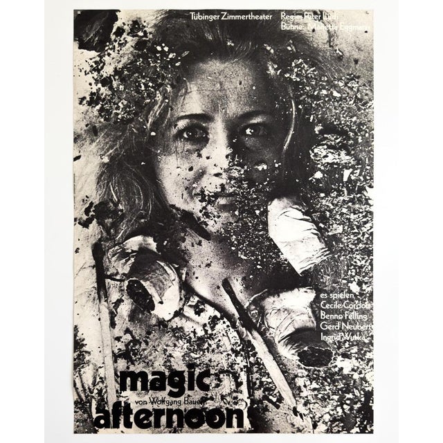 Magic Afternoon Original Theater Poster by Frieder Grindler, 1969 For Sale - Image 3 of 10