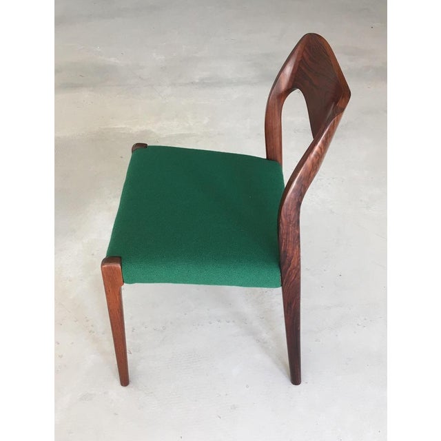 Vintage Rosewood Dining Chairs from J.L. Møllers, Customizable Reupholstery, 1950s, Set of 4 For Sale - Image 11 of 18
