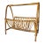 Franco Albini Style Mid 20th Century Bentwood Bamboo & Rattan Magazine Rack For Sale