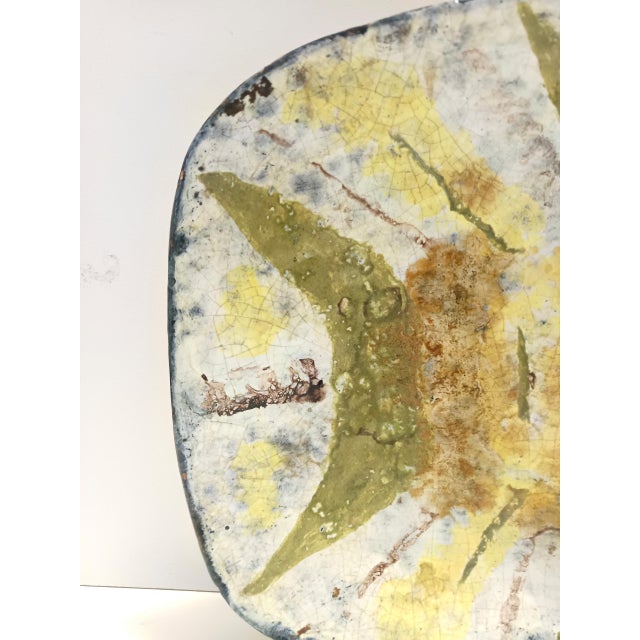 Large Earthenware Artistic Wall Panel, 1959 For Sale - Image 11 of 15