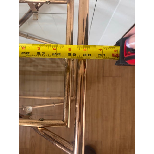 1970s Hollywood Regency Faux Bamboo Bar Cart For Sale - Image 10 of 11