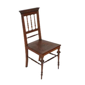 Set of 19th Century Turned Walnut Chiavarine Chairs
