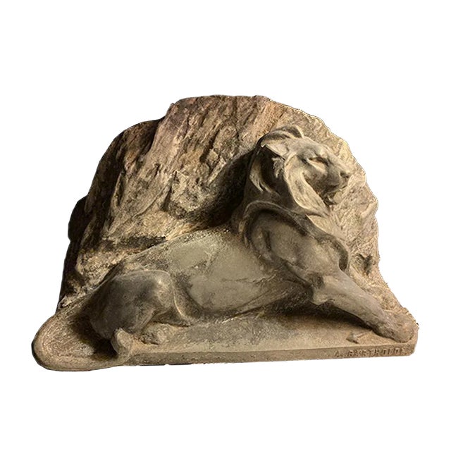 Belfort Lion Sculpture from Marc Schmitt, 1930s For Sale