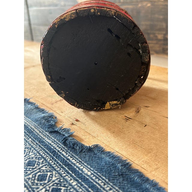 Antique Berry Bucket With Forged Iron Handle For Sale - Image 4 of 7