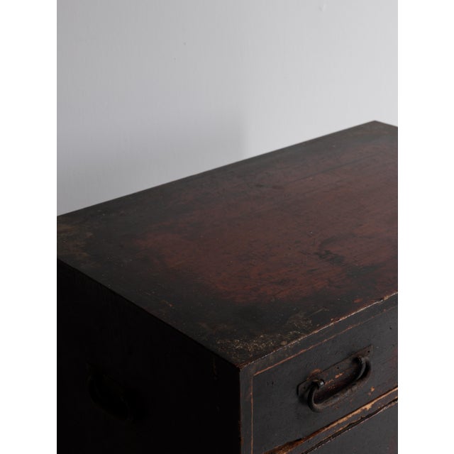 Japanese Antique Drawer 1860s-1920s / Tansu Wabi Sabi For Sale - Image 16 of 17