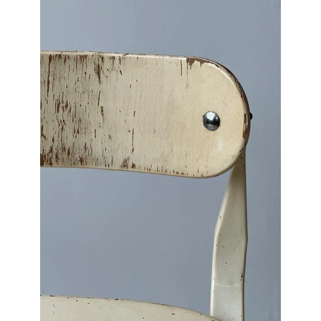 Cream Vintage Herman Sperlich Health Chair for Ironrite Corporation, Circa 1930s For Sale - Image 8 of 12