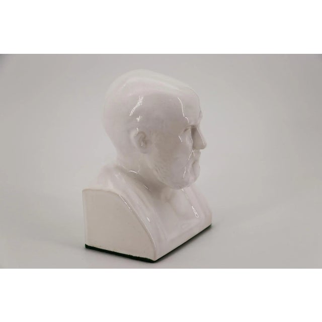 Ceramic 1970s Bust of Hippocrates, Earthenware, Austrian For Sale - Image 7 of 11