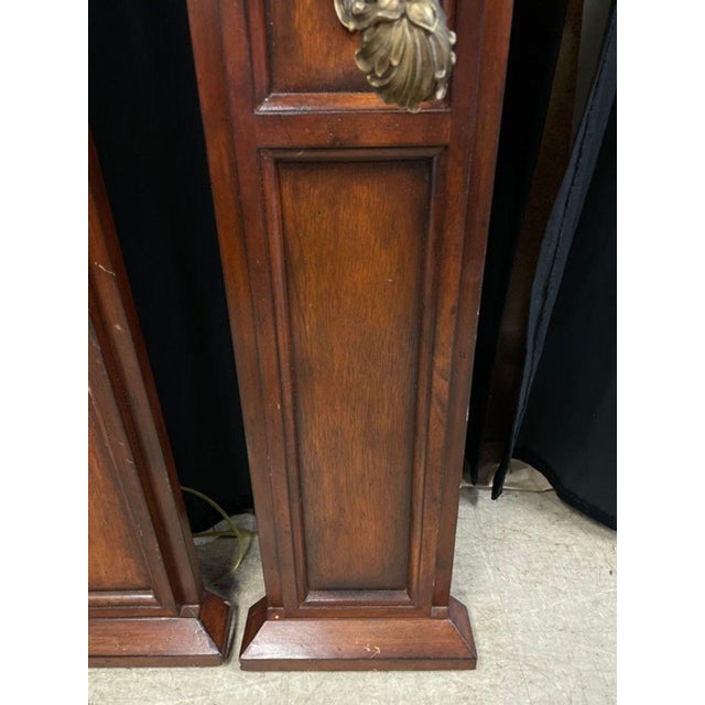 1970s Maitland-Smith Bronze on Wood Wall Sconces - a Pair For Sale In Washington DC - Image 6 of 11