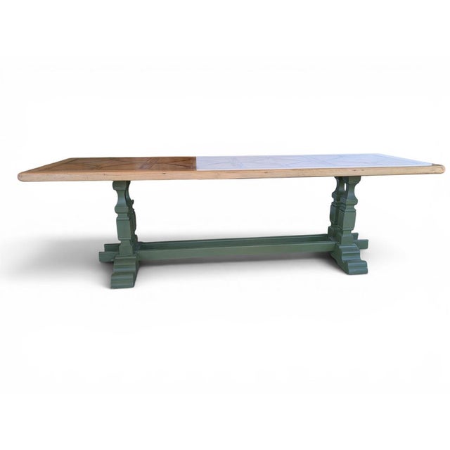 Mid-Century Modern Mid-Century Chestnut Table with Walnut Top For Sale - Image 3 of 9