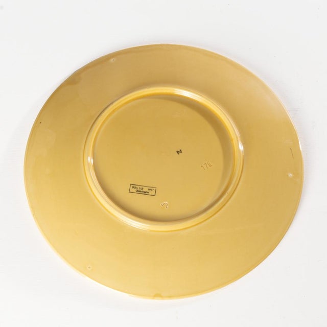 Mid-Century Modern Mid 20th Century German Majolica Leaf Plate For Sale - Image 3 of 4