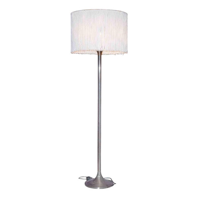 Vintage Metal & Fabric Floor Lamp by Gianfranco Frattini, Italy, 1960s For Sale