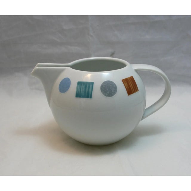 1980s Vintage Christopher Stuart Modernist Creamer Color Lane Pattern Y0114 For Sale - Image 4 of 9