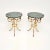 Italian Gilt Metal and Marble Side Tables, 1950s, Set of 2 For Sale - Image 10 of 10