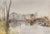 Contemporary Carlo Ravagnan, View of Burano, 1978, Watercolor For Sale - Image 3 of 3