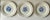 Vintage Spode Blue and White Fruit and Floral Basket Weave Ceramic Plates- Set of 3 For Sale - Image 10 of 11