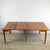 Mid-Century Modern Vintage Mid-Century Console to Dining Table With Scalloped Top & Brass Sabots, 21”–78”, 1960s For Sale - Image 3 of 18