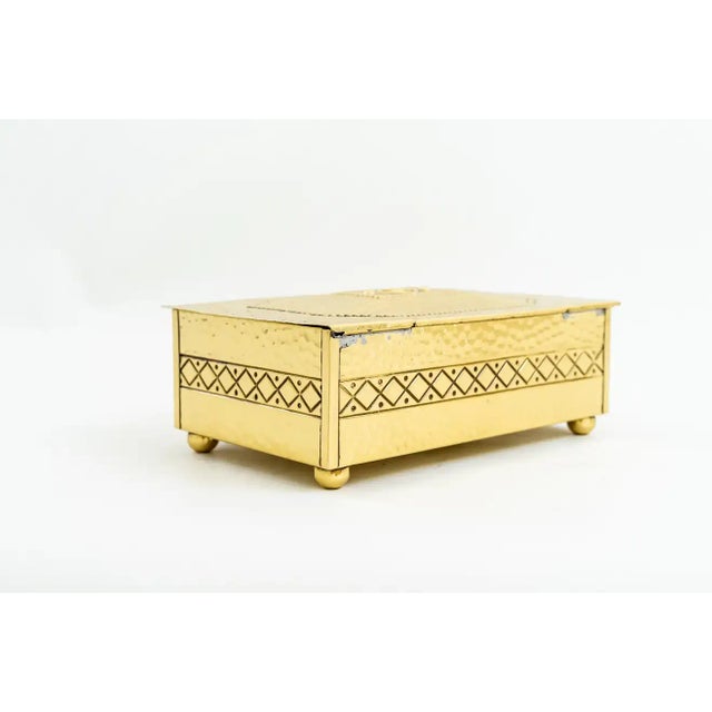 Art Deco Box in Brass, 1920s For Sale - Image 4 of 11
