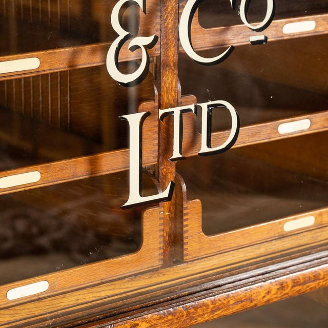 1920s Vintage English Haberdashery Cabinet in Mahogany with Forty Drawers, 1920 For Sale - Image 5 of 17