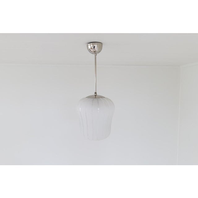 Silver Swedish Modern Art Deco Pendant by Harald Notini for Böhlmarks, Sweden, 1940s For Sale - Image 8 of 13