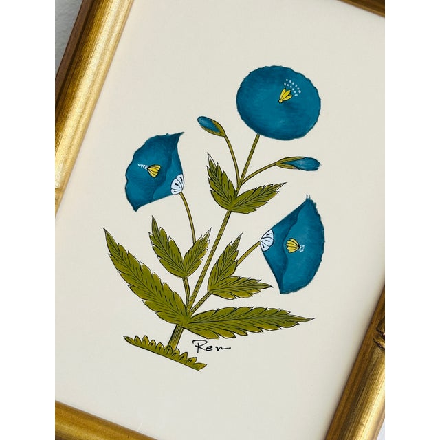 This beautiful indigo and green motif painting draws inspiration from the iconic designs of Jaipur, India, seen gracing...
