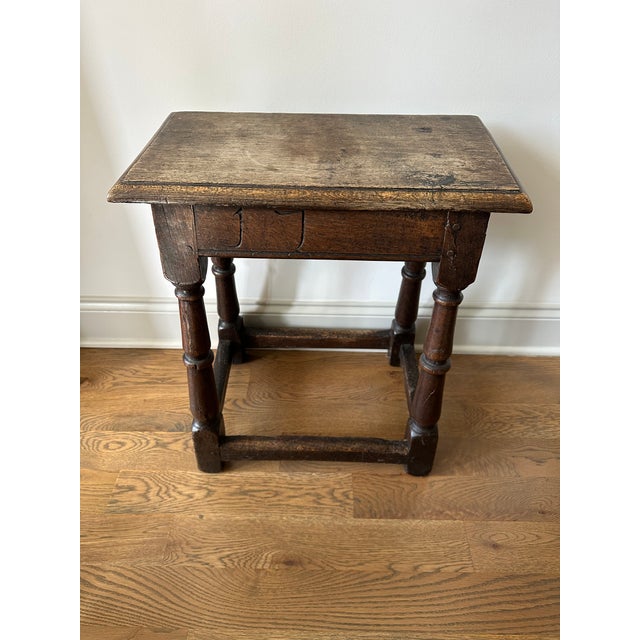 18th Century Oak Joint Stool For Sale In Nashville - Image 6 of 11