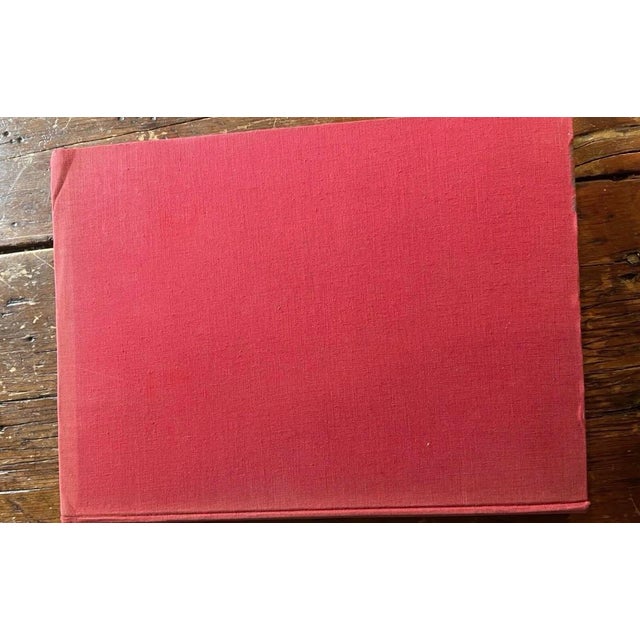 Late 20th Century Vintage Italian Art Book - Piero Della Francesca Pompeo Borra - Red Cloth Coffee Table Book For Sale - Image 5 of 8