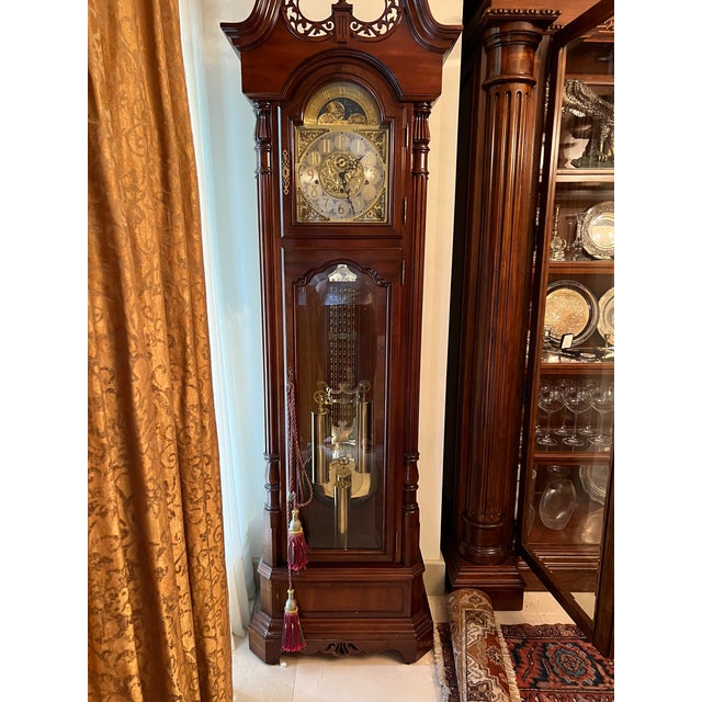 2000s Original Sligh Grandfather Clock Chairish