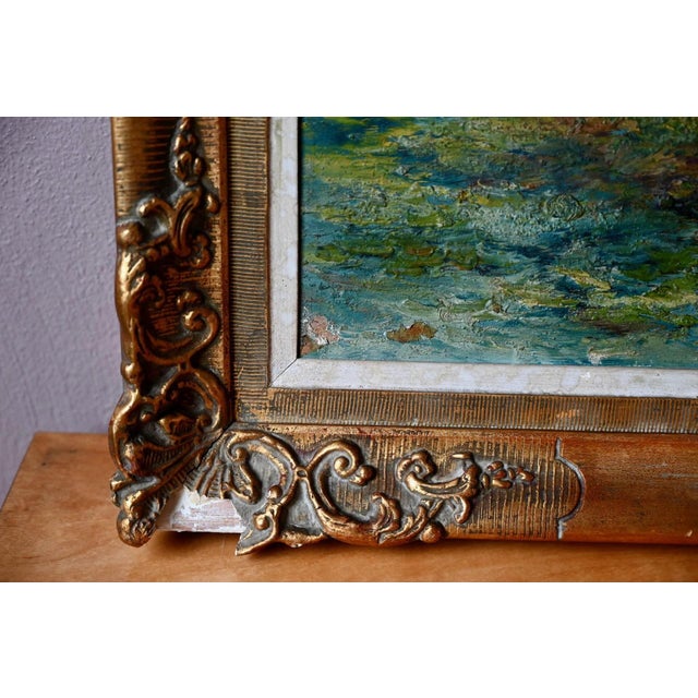 Noël Barsac, Mediterranean Fishing Scene, 1950s, Oil on Canvas For Sale - Image 9 of 12