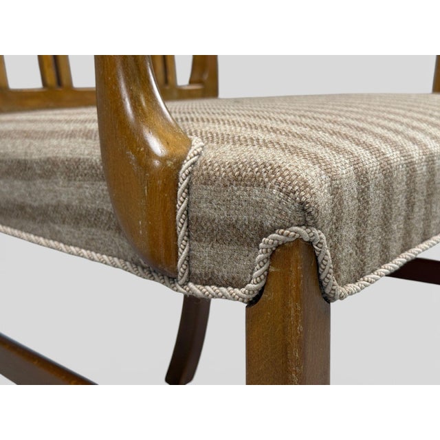 Ole Wanscher, Armchairs, Beech, Fabric, Denmark, 1940s For Sale - Image 12 of 15