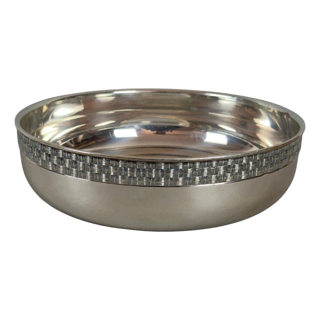Italian Silver-Plated Fruit Bowl For Sale