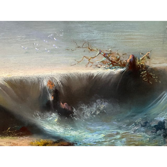 Landscape Composition, 1869, Pastel, Framed For Sale - Image 4 of 14