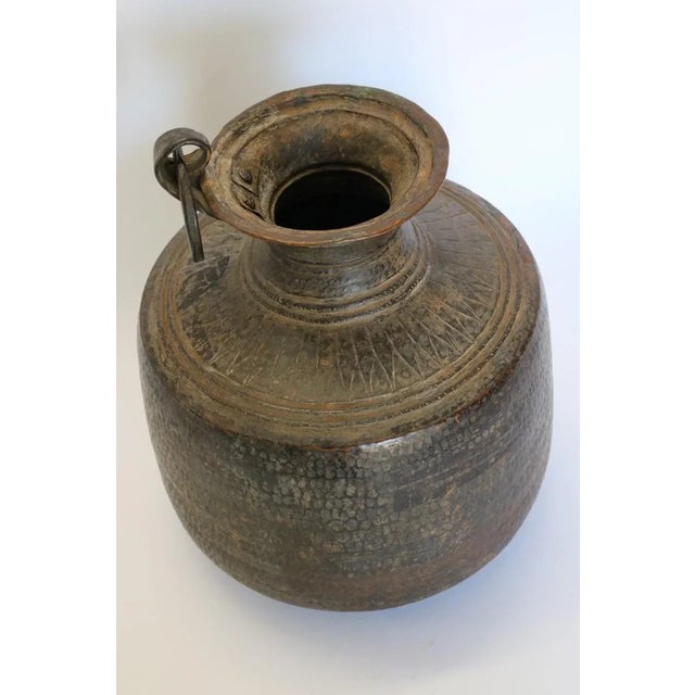 Antique Copper Water Container From India For Sale - Image 4 of 8