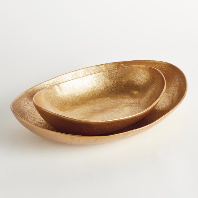 Traditional Janae Oval Decorative Bowls, Set Of 2 For Sale - Image 3 of 5