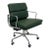 Herman Miller Eames Aluminum Group Soft Pad Management Chair – Green Leather For Sale