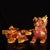 Mid 20th Century Pair of Gilt Cloisonne Enamel Qilin Figures – 7.9" Mythical Beast Statues For Sale In Los Angeles - Image 6 of 9
