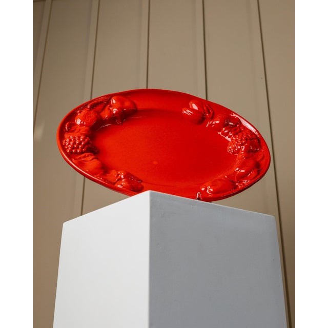 Vintage Ceramic Plate, 1980s For Sale - Image 3 of 12