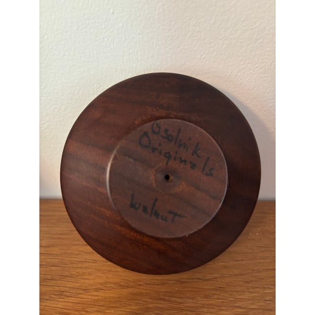 Rude Osolnik Mid Century Rude Osolnik Turned Walnut Weed Vase For Sale - Image 4 of 4